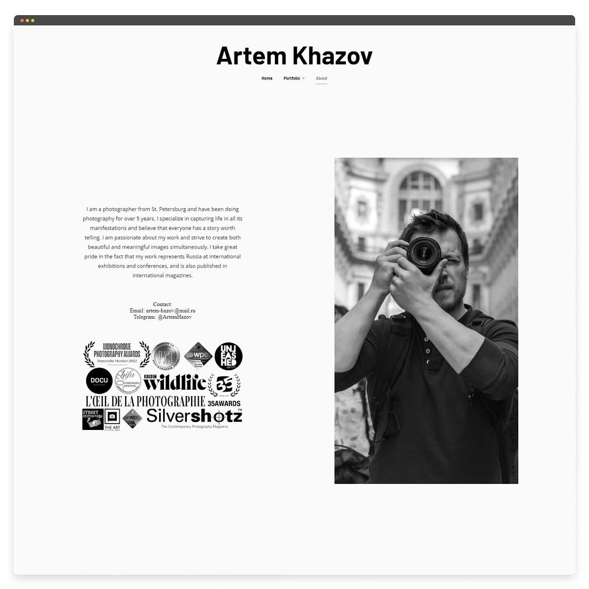 Portfólio fotográfico de Artem Khazov