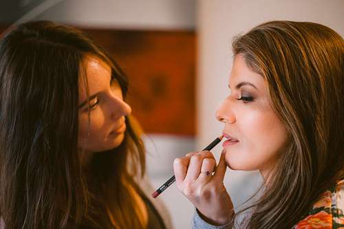 Bride Getting Ready