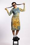 Ribbed Dress - Golden Hour