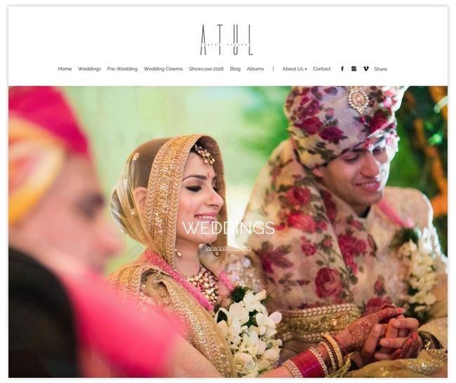 Atul Pratap Chauhan sito web di fotografia di matrimonio