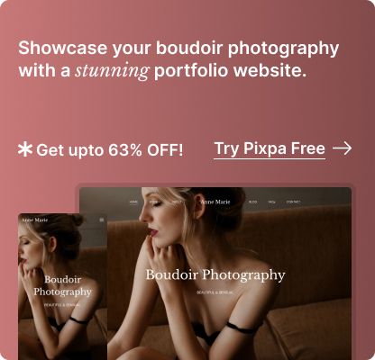 Mostra la tua fotografia boudoir tramite pixpa