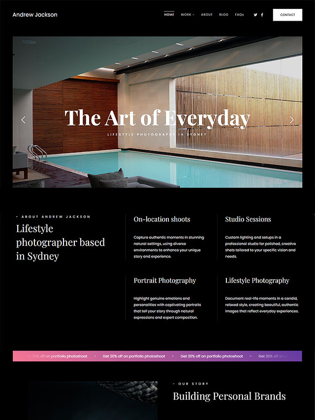 Embed - Pixpa Portfolio Website Templates