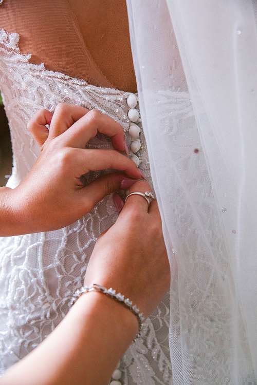 Bride Getting Ready