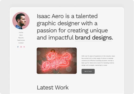 online portfolio