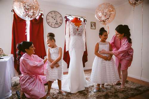 Bride Getting Ready