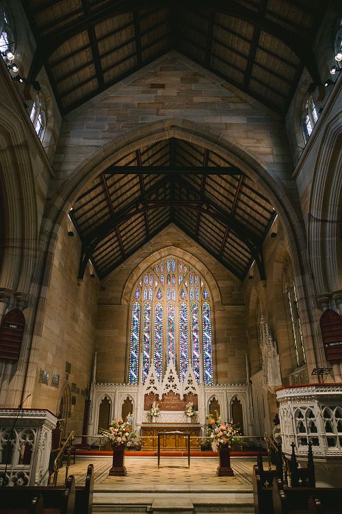 Church Wedding Ceremony at St Philip's Anglican Church
