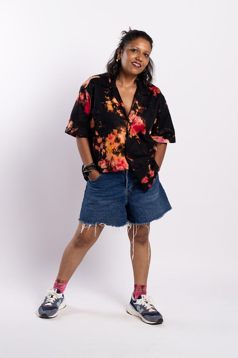 Cuban Collar Shirt - Eclipse Night