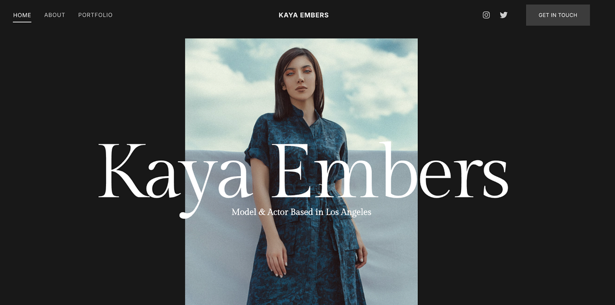 Lucent Modeling Website Template