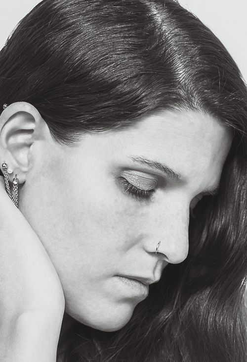 close up, portrait, schwarz/weis,