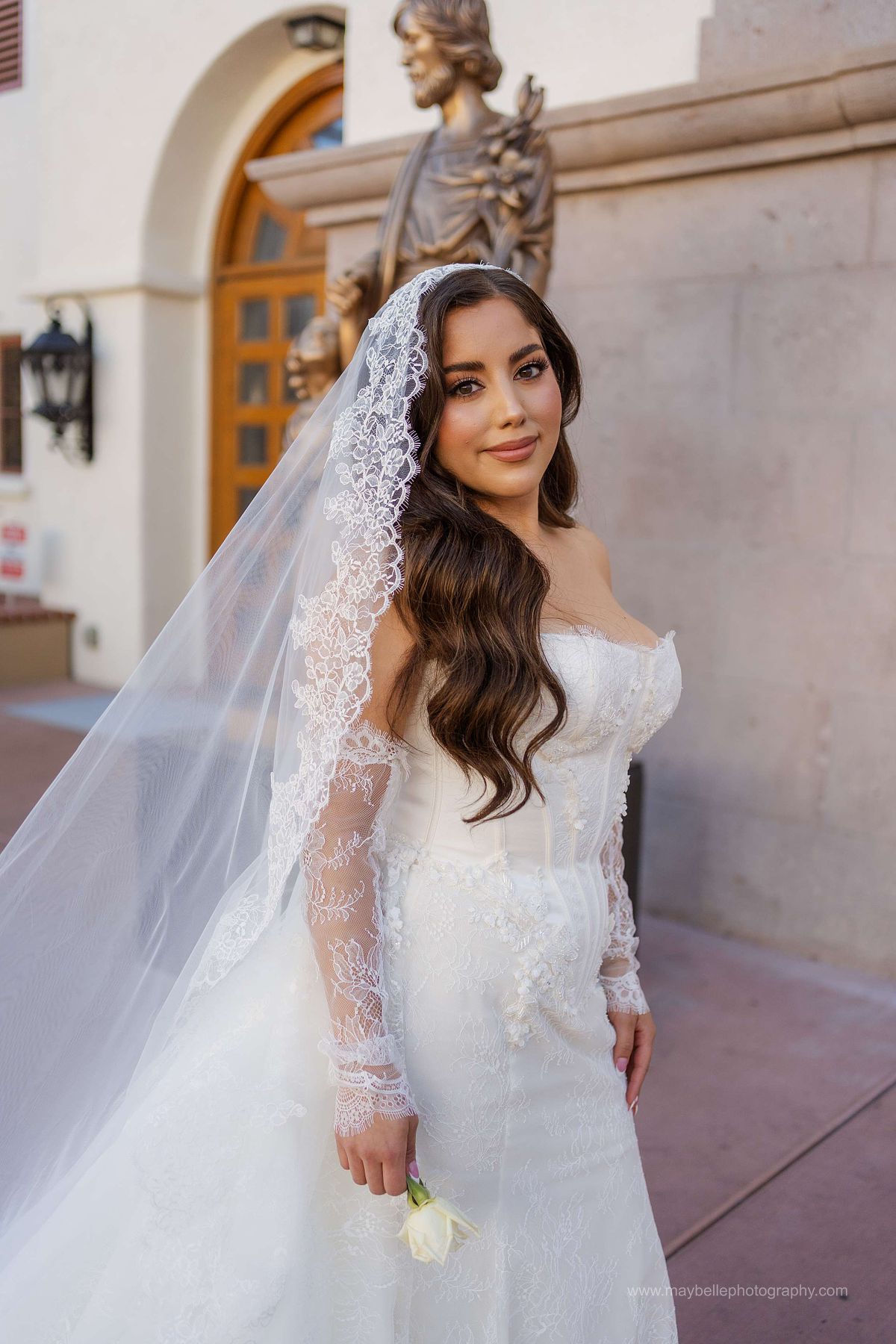 Exchanging vows at Saint Joseph, Husband of Mary Roman Catholic Church in Las Vegas Wedding Photography