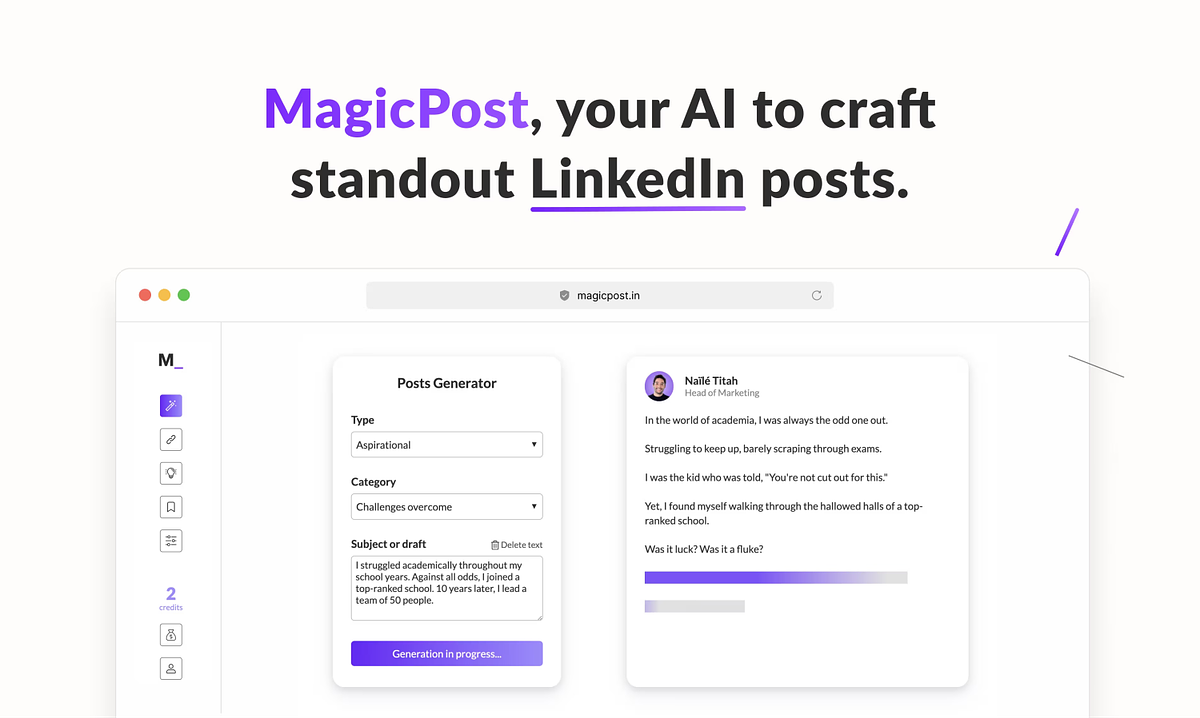 MagicPost homepage screenshot