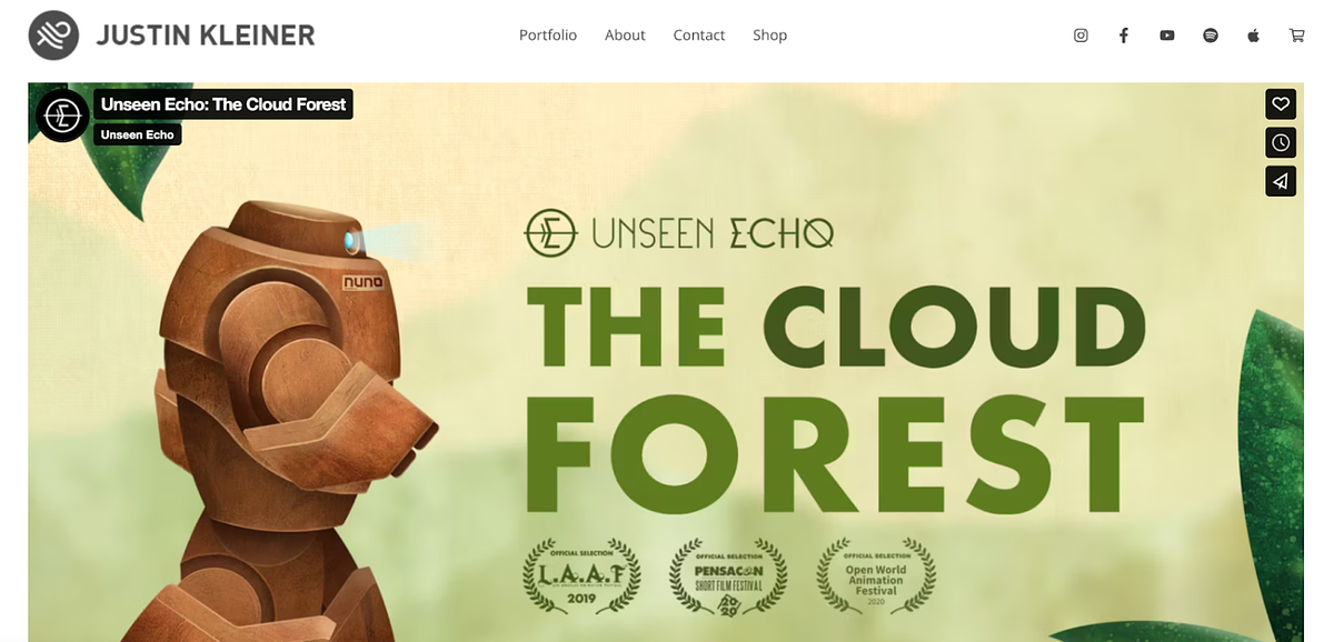 portfólio musical de Justin Kleiner