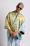 Unisex Kimono Jacket Golden Hour (Blue Gold)