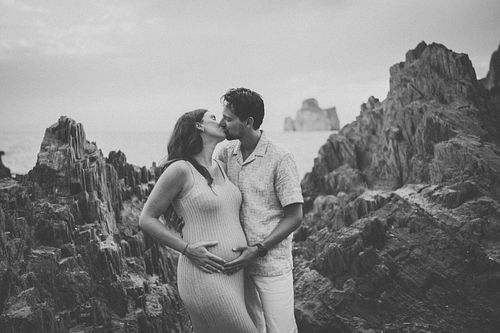 fotografia di gravidanza a Masua in Sardegna