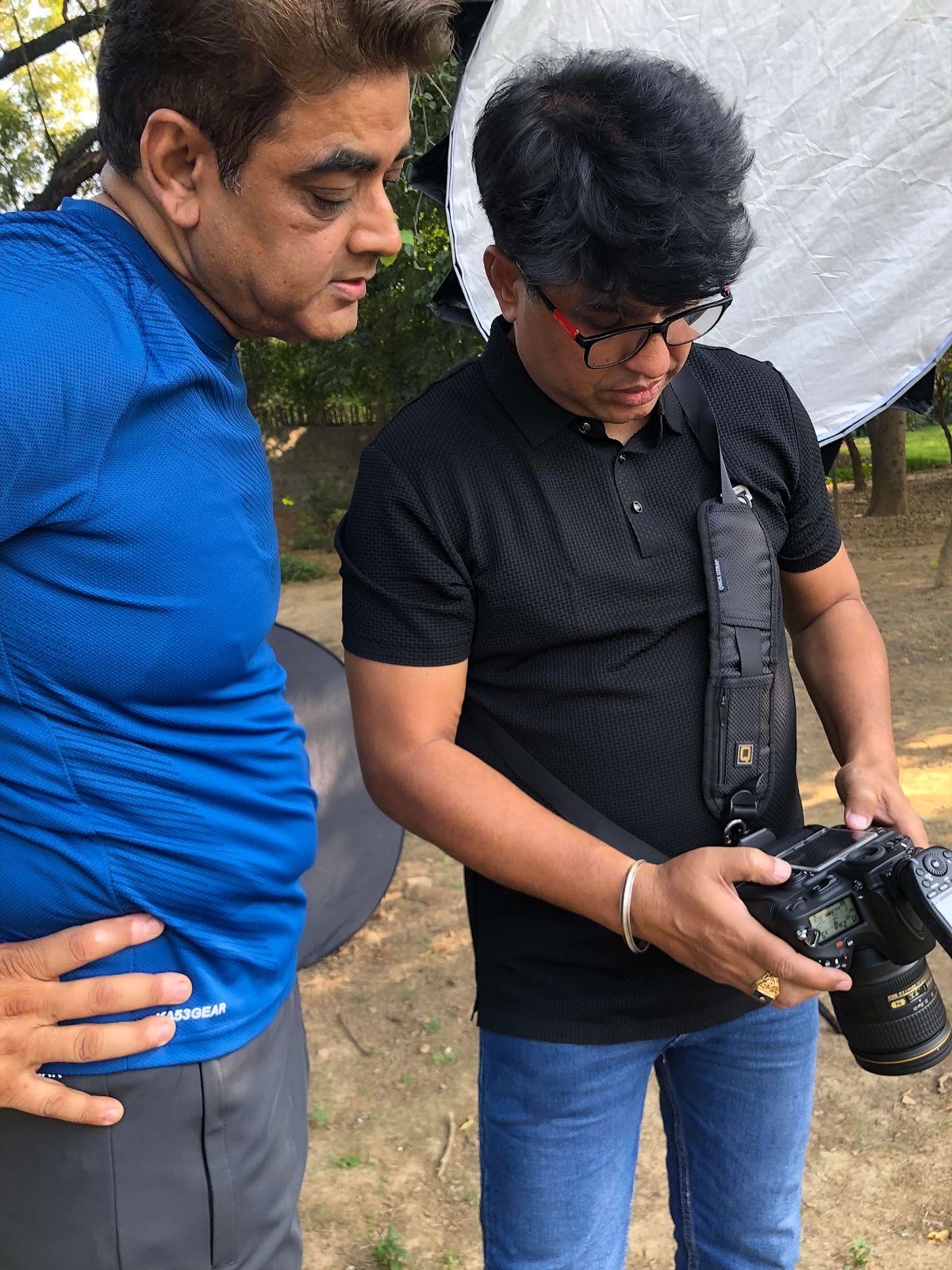 Showing the final shot on the camera lcd