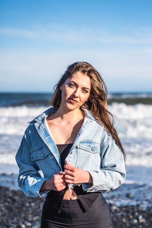 Close up portrait photoshoot in Iceland