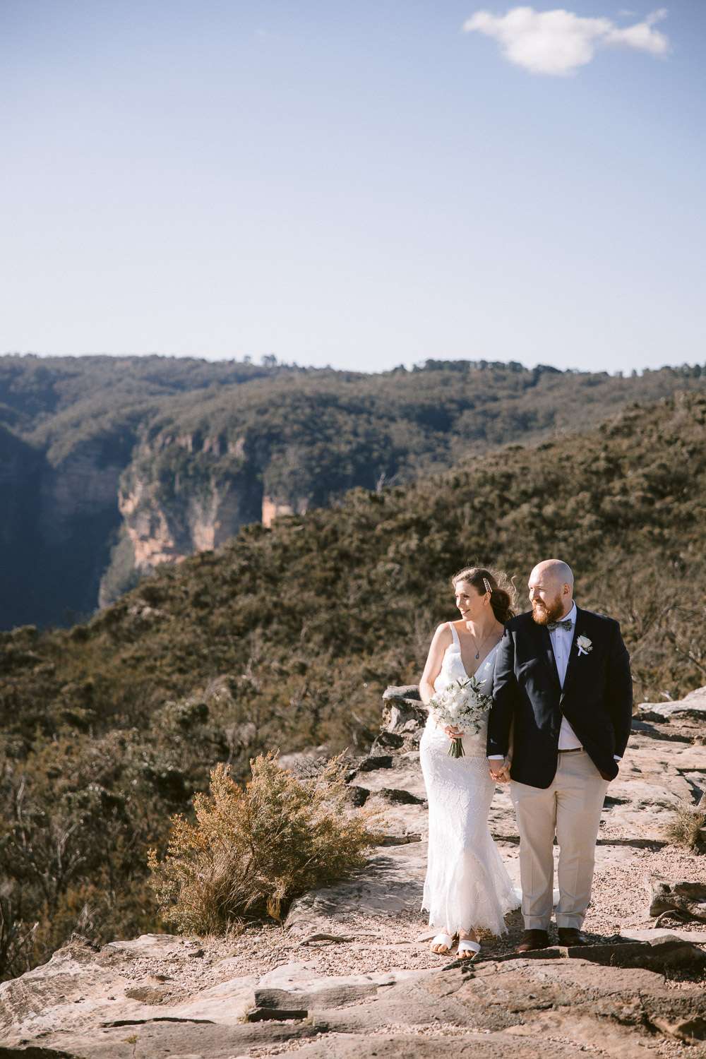 Bridal Portraits at Lincoln's Rock