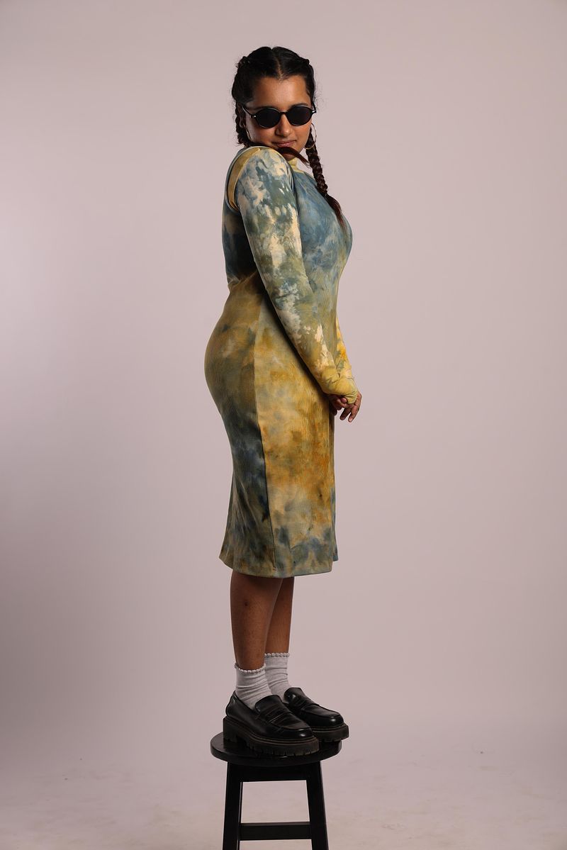 Rib Dress Summer Blue Sky