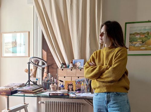 Hello, I am Lisaveta.   An illustrator based in Vicenza, Italy.