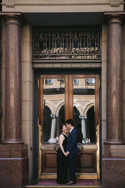 Engagement photo at Martin Place