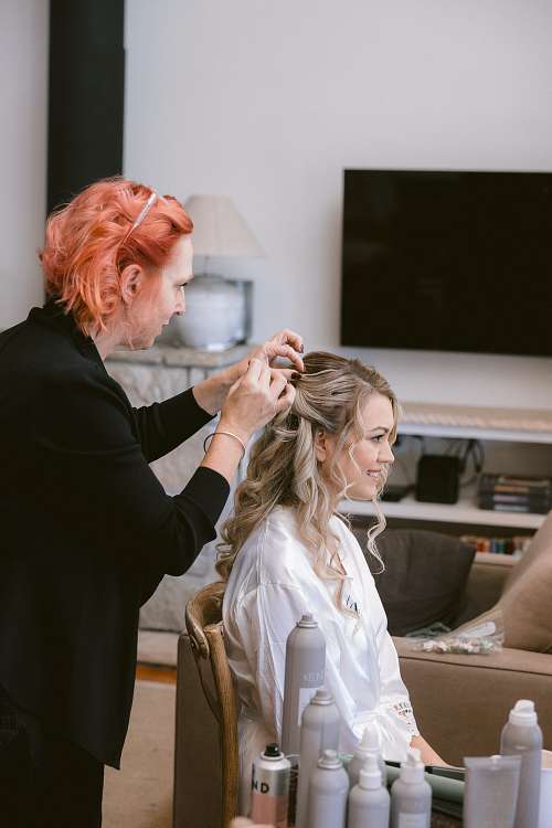 Bride Getting Ready