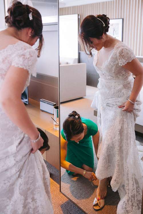 Bride Getting Ready