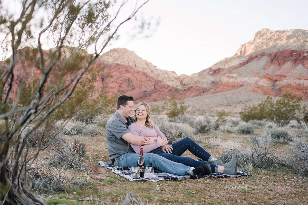 Red Rock Canyon, Las Vegas Nevada Engagement Photoshoot