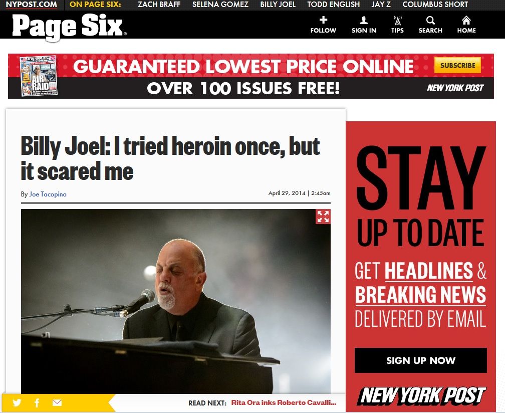 Billy Joel - RYTHM Magazine by Igor Rockxposure