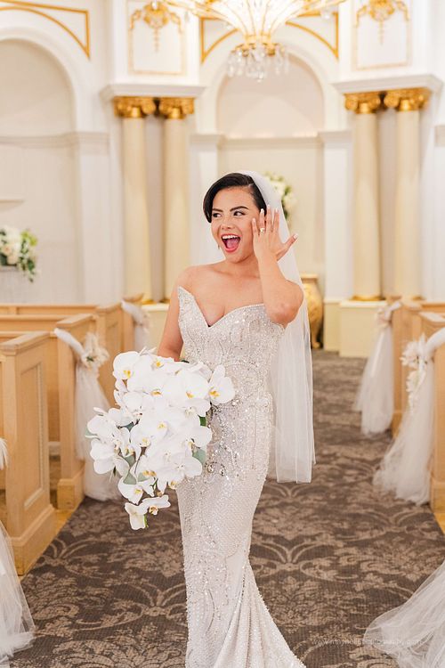 Wedding/Elopement at La Chapelle Royale at Paris Hotel, Las Vegas Nevada