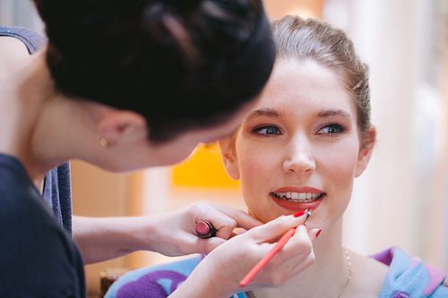 Bride Getting Ready