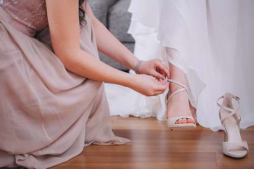 Bride Getting Ready