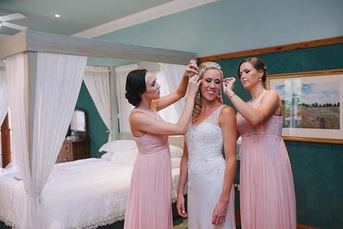 Bride Getting Ready