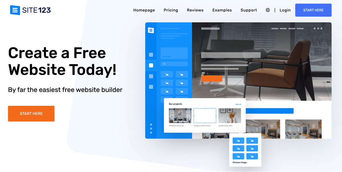 Obraz strony głównej SITE123