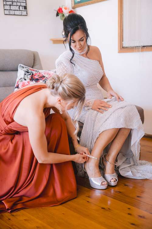 Bride Getting Ready