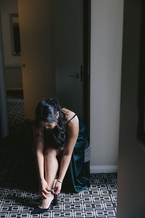 Bride Getting Ready