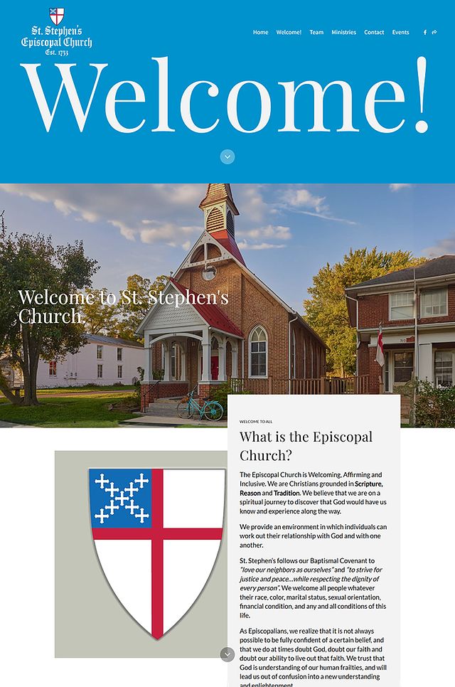 St. Stephens Romney Church Portfolio Website Examples