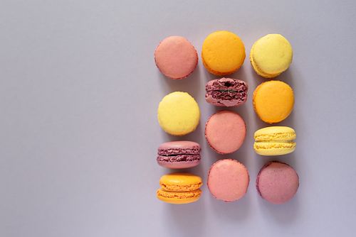 Selection of different macaroons