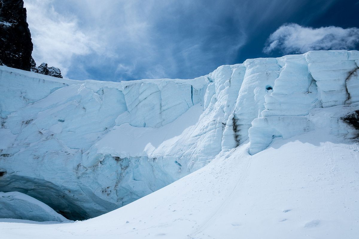 Glaciar Ojo del Albino en Ushuaia Patagonia