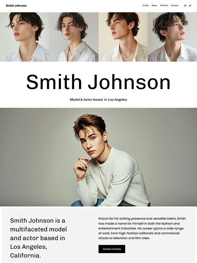 Brio -  Pixpa Fashion Portfolio Website Template