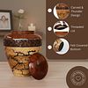 Multi Art Wood Urn – Handcrafted, Natural