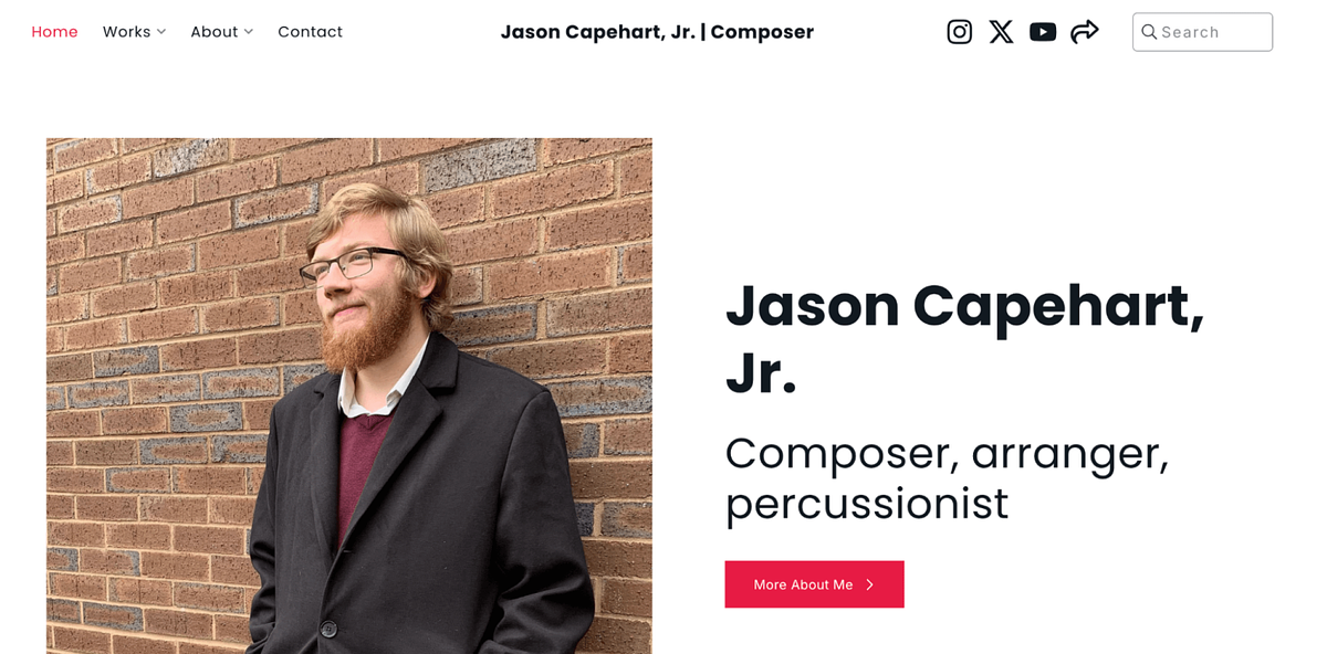 Jason Capeheart Jr musician website