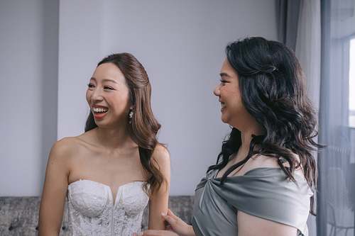 Bride Getting Ready