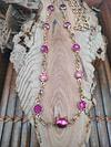 Strass charms kitten necklace