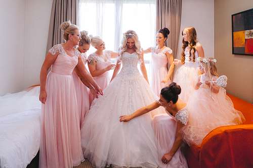 Bride Getting Ready