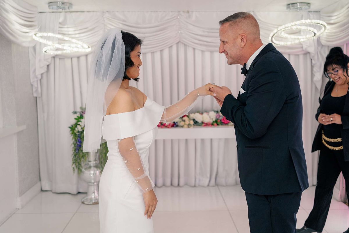 Wedding Ceremony at Little White Chapel, Las Vegas Nevada (Elopement)