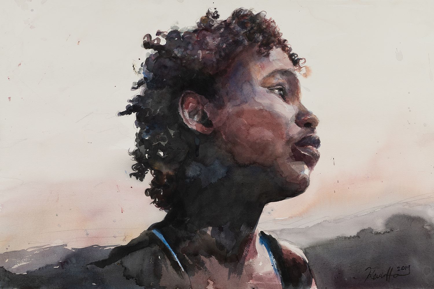 Realistic Watercolor Portraits | Kevin Ho Fine Art, image size:1500x1000