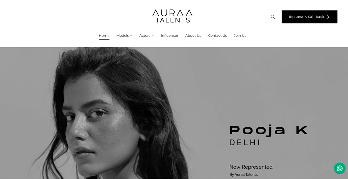 Modeling talent platform of Auraa