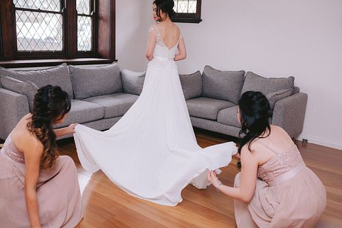 Bride Getting Ready
