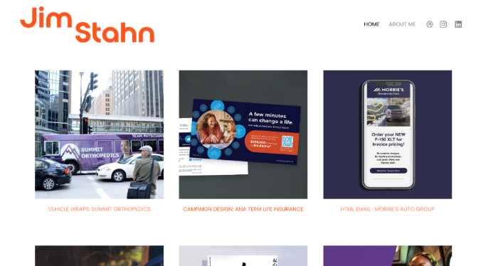 Portfolio di progetti grafici di Jim Stahn