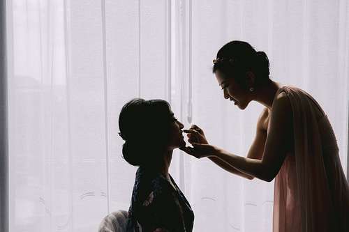 Groom Getting Ready